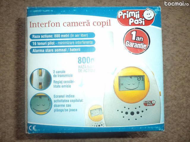 Interfon camera copil Primii pasi