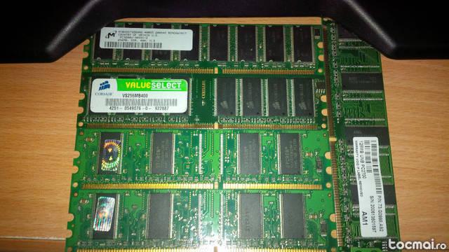 Lot 5 x ddr memorii 256 512 128 pc3200