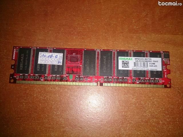 Memorie DDR1 512 433 KingMax