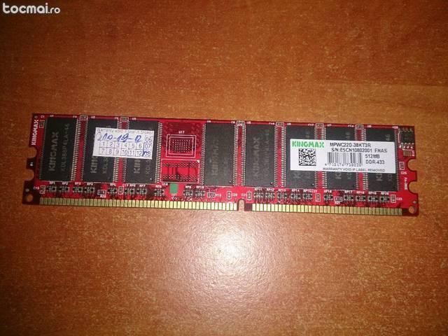 Memorie ddr1 512 mb corsair 266