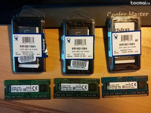 Memorie Laptop Kingston 4GB DDR3 1600MHz CL11 SRx8