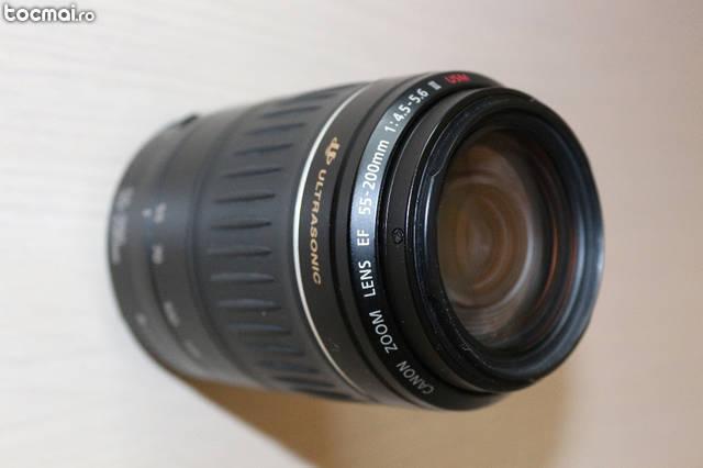 Obiectiv canon ef 55- 200 usm