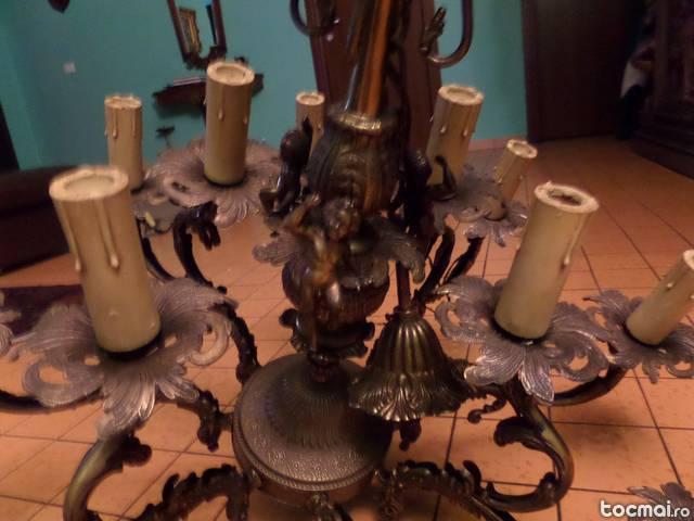 candelabru bronz cu 8 brate