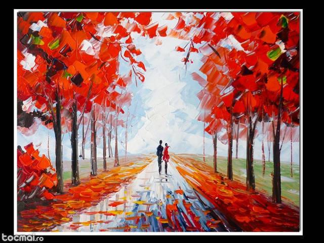 Pictura ulei Love in Autumn