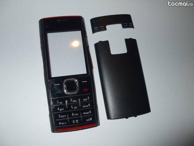 Carcasa Nokia X2- 00 Red on Black