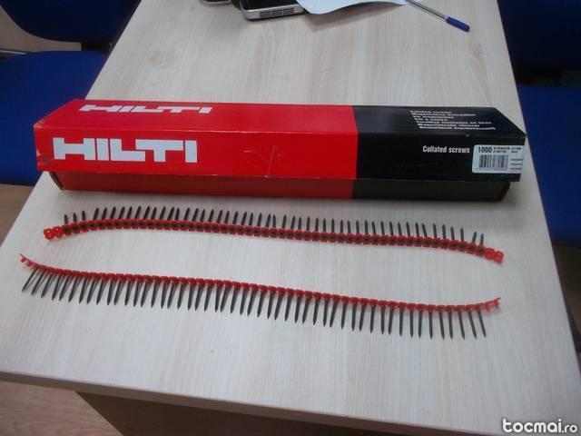 Holsuruburi HILTI pe banda, pentru rigips.