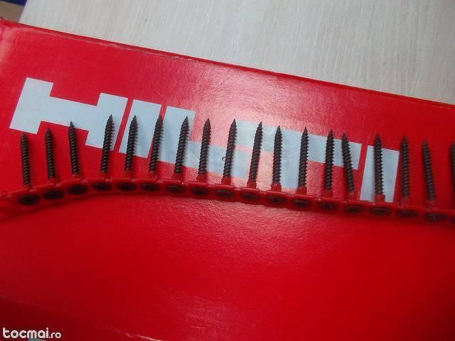 Holsuruburi HILTI pe banda, pentru rigips.