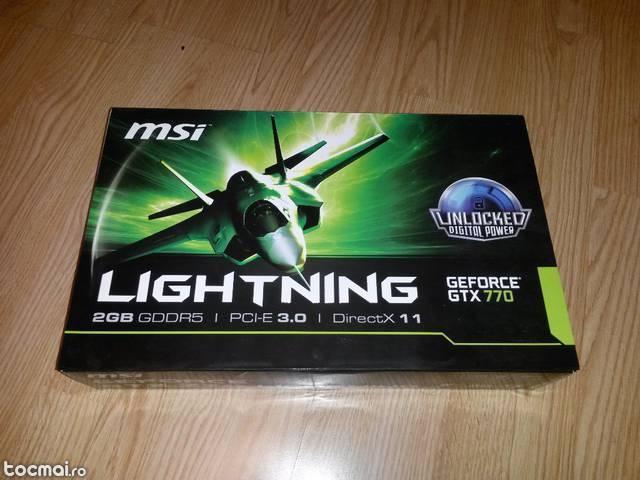 Placa video msi gtx 770 lightning 2gb (garantie)