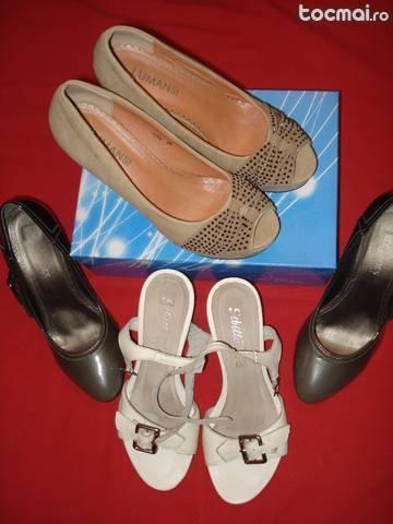 2 Perechi pantofi + 1 pereche sandale piele Gratuit