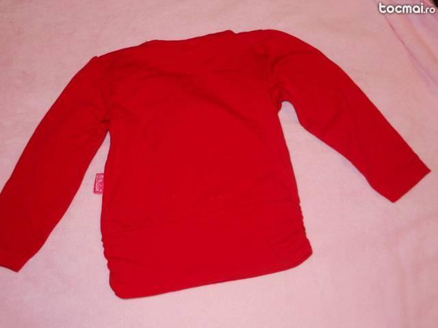 Bluza rosie pentru fetite 1 an