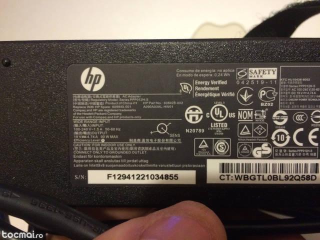 Incarcator laptop hp 19v / 4, 74 a, 90w original impecabil