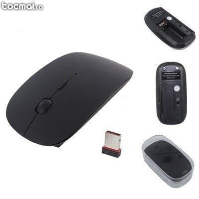 Mouse wireless negru 2. 4ghz slim apple - - cod 7004