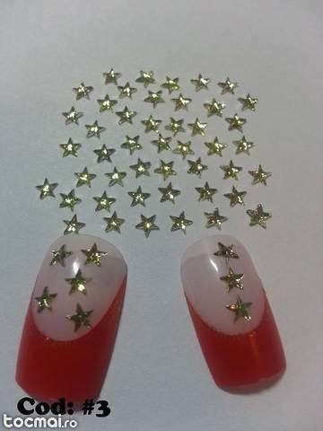 Set 100 stelute stralucitoare strasuri 3mm decorare unghii