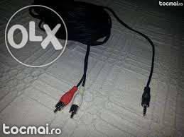Cablu audio jack 3, 5mm la 2rca 8m