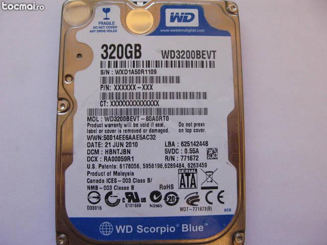 Hdd WD 320G laptop