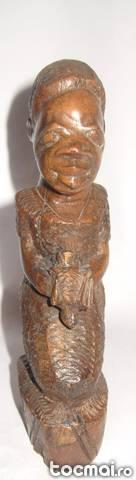 Statuie din lemn africanulh- 18cm