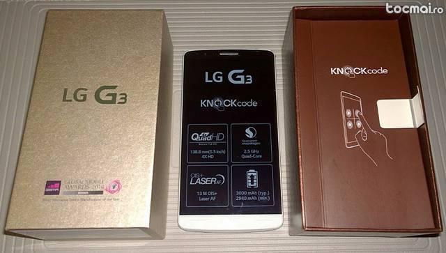 LG G3 gold - nou. Garantie 2 ani