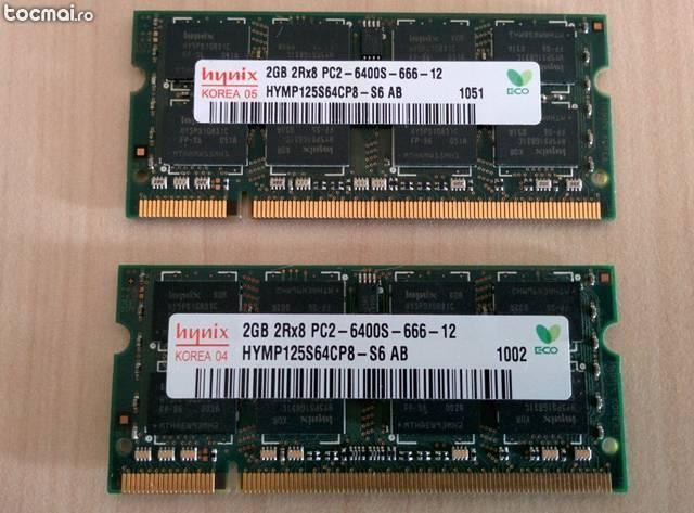 Memorie Ram Laptop Sodimm 2GB DDR2 testate