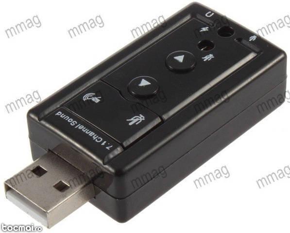 Placa de sunet 7. 1, pe USB- 114191