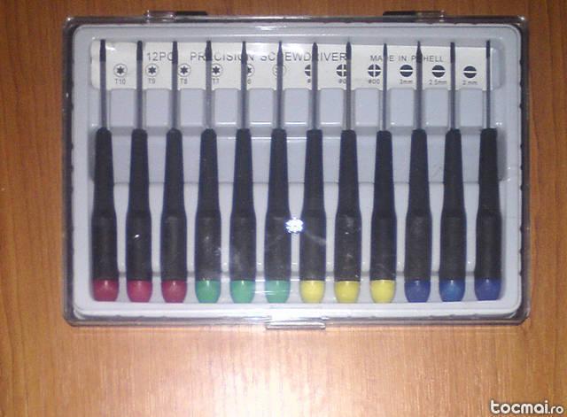 set 12 surubelnite mecanica, electronica (telefon, ceas etc)