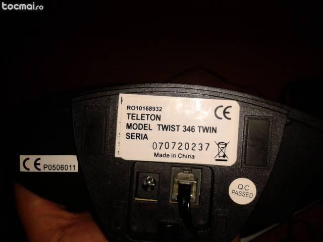 Telefon dect teleton twist 346 twin