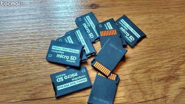 Adaptor Memory Stick MS Pro II Duo - Micro SD SDHC TF PSP