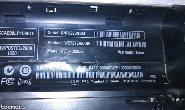 Dezmembrez HP DV6- 3035es I7- 720M Placa de baza defecta.