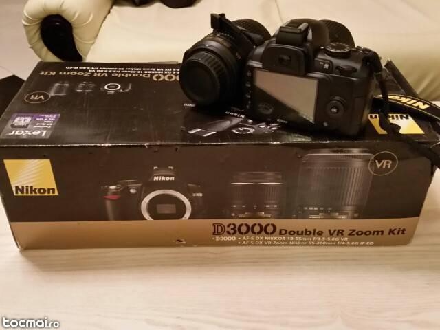 DSLR Nikon D3000 double kit