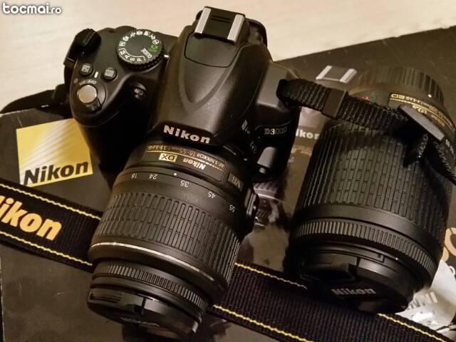 DSLR Nikon D3000 double kit