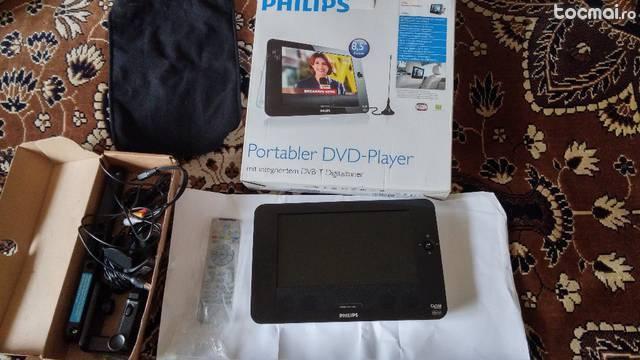 Lcd- dvd player philips portabil la 12v si 220v