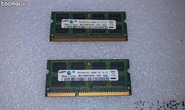 Memorie RAM Laptop DDR3 Samsung 2Gb 1333Mhz pc 10600S CL9