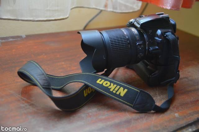 Nikon D3100 +obiectiv 18- 105+grip +2 Acumulatori Nikon