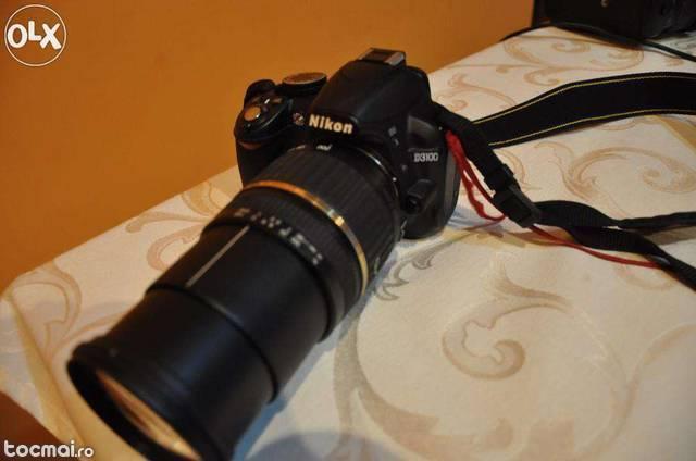 Nikon D3100 si obiectiv 18- 200mm tamron AF 18- 200mm
