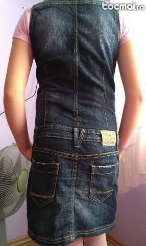 Sarafan/ rochita din jeans - 146 cm
