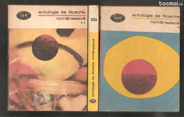 Antologie de filozofie romaneasca*3 vol.