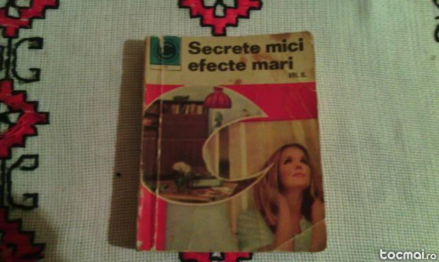 Carte Secrete mici , efecte mari, 1971, Editura Ceres