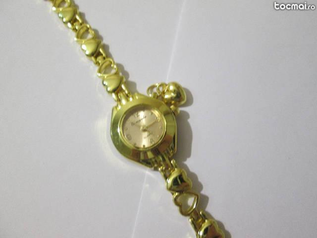 ceas golden girl lady bracelet quartz wrist watch ceas dama