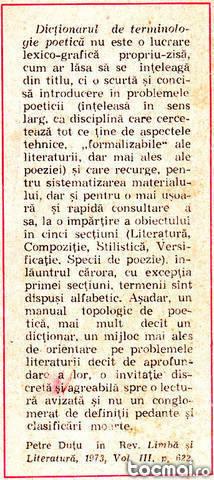 Dictionar de terminologie poetica