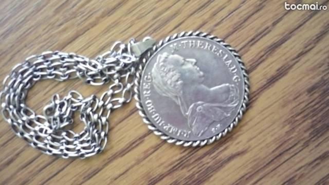 Medalion Maria Theresia 1780 Argint masiv
