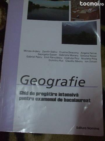 Geografie, Ghid de pregatire pentru examenul de bacalaureat