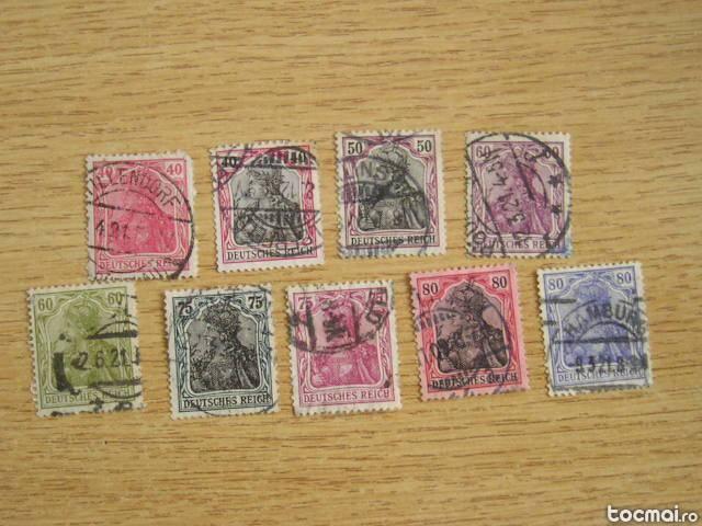 Colectie de timbre foarte vechi - romanesti si straine