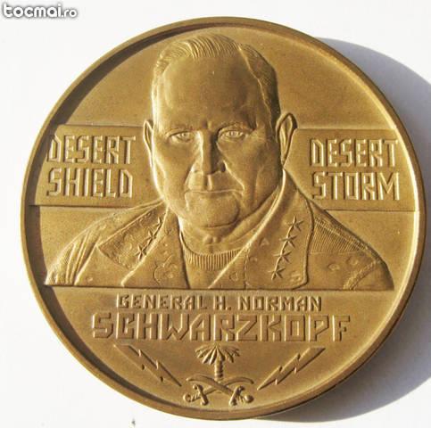 Medalie 1991 SUA Gen H. Norman Schwarzkopf Furtuna in desert