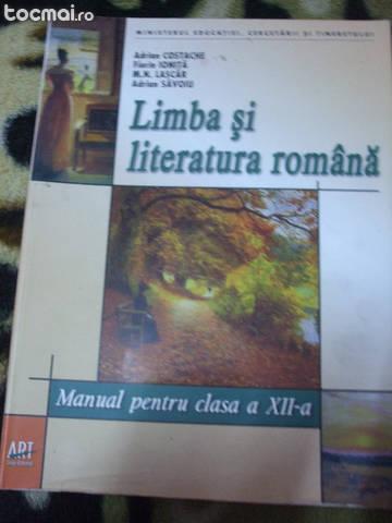 Limba si literatura romana, clasa a XII- a, Art Grup 2008