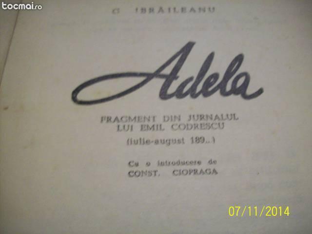 adela- g. ibraileanu editia I- a 1959