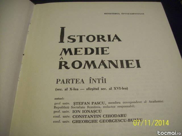 istoria medie a romaniei sec X- XVI - 1966- partea 1