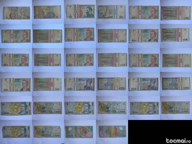 2lot bancnote - f - romania 500, 1000, 2000, 5000 - 1991- 2000