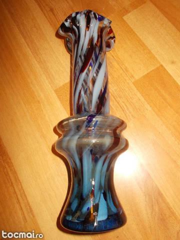 Vaza vintage din sticla masiva 30 cm
