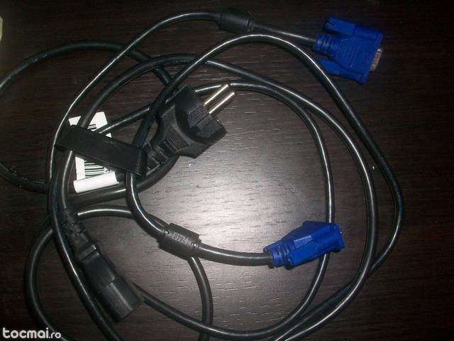 Cablu VGA ( pc - monitor ) + Cablu de alimentare