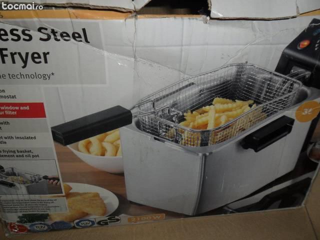 Friptoza de inox, capacitatea 3, 2 l