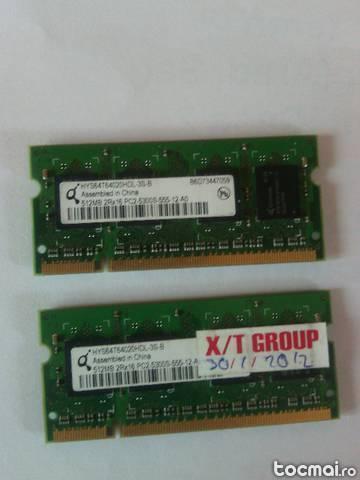 Memorii RAM Laptop 2 x 512